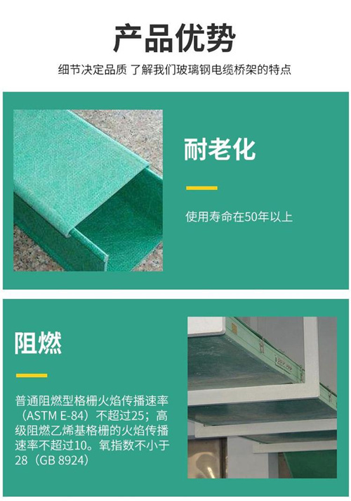 玻璃鋼電纜橋架梁